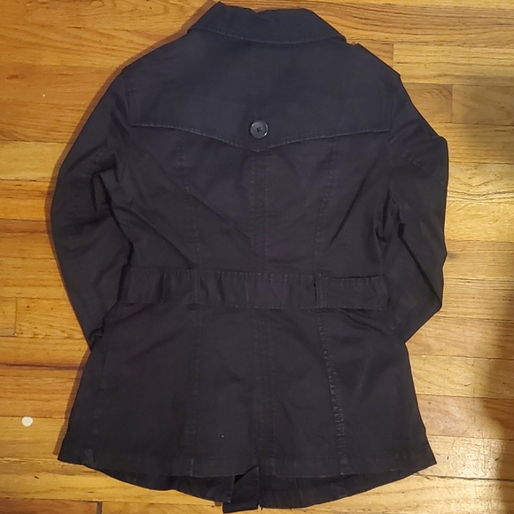 H&M Black Tie-Belt Utility Jacket - Picture 2 of 7